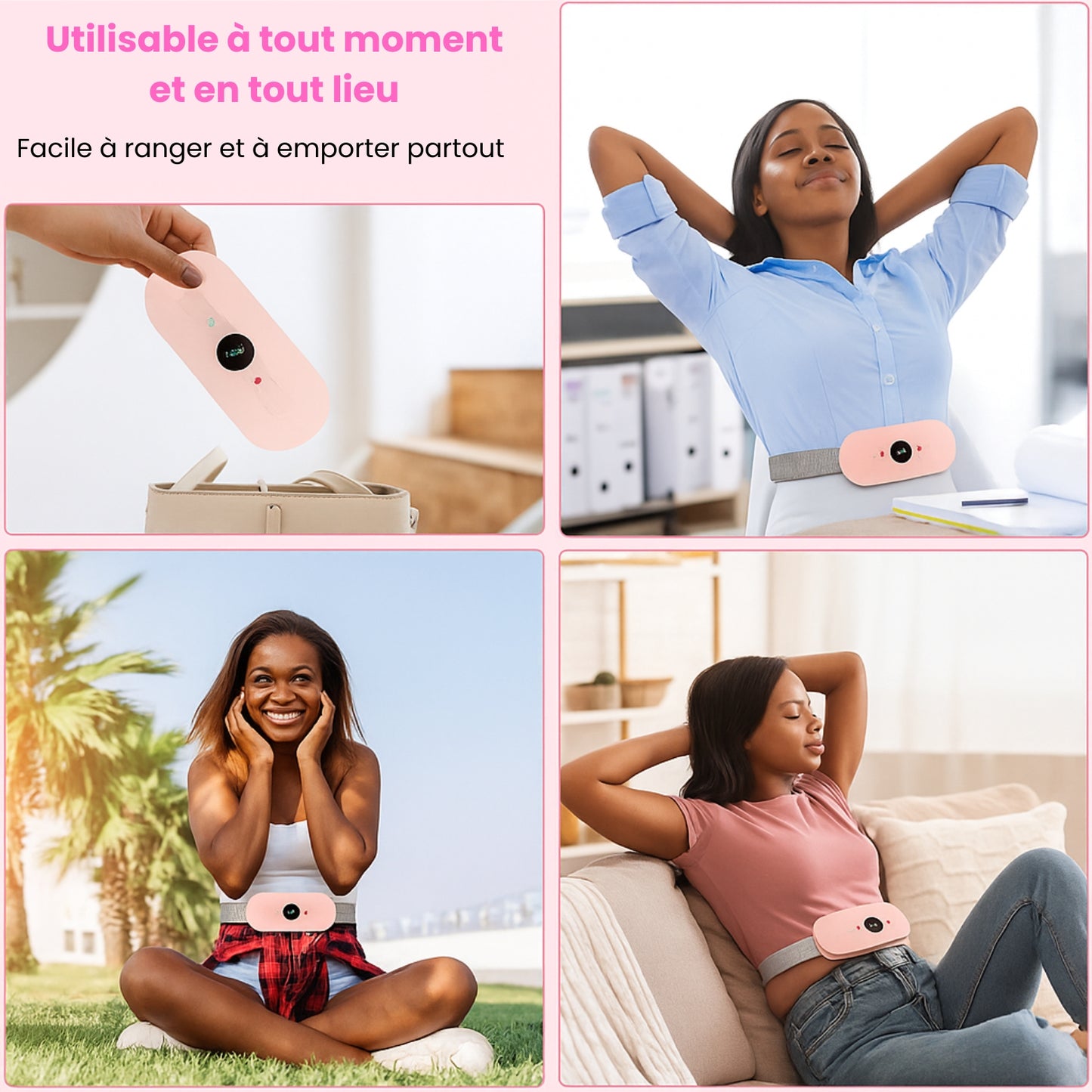 Ceinture Chauffante Anti-Crampes Menstruelles — DigitStore™